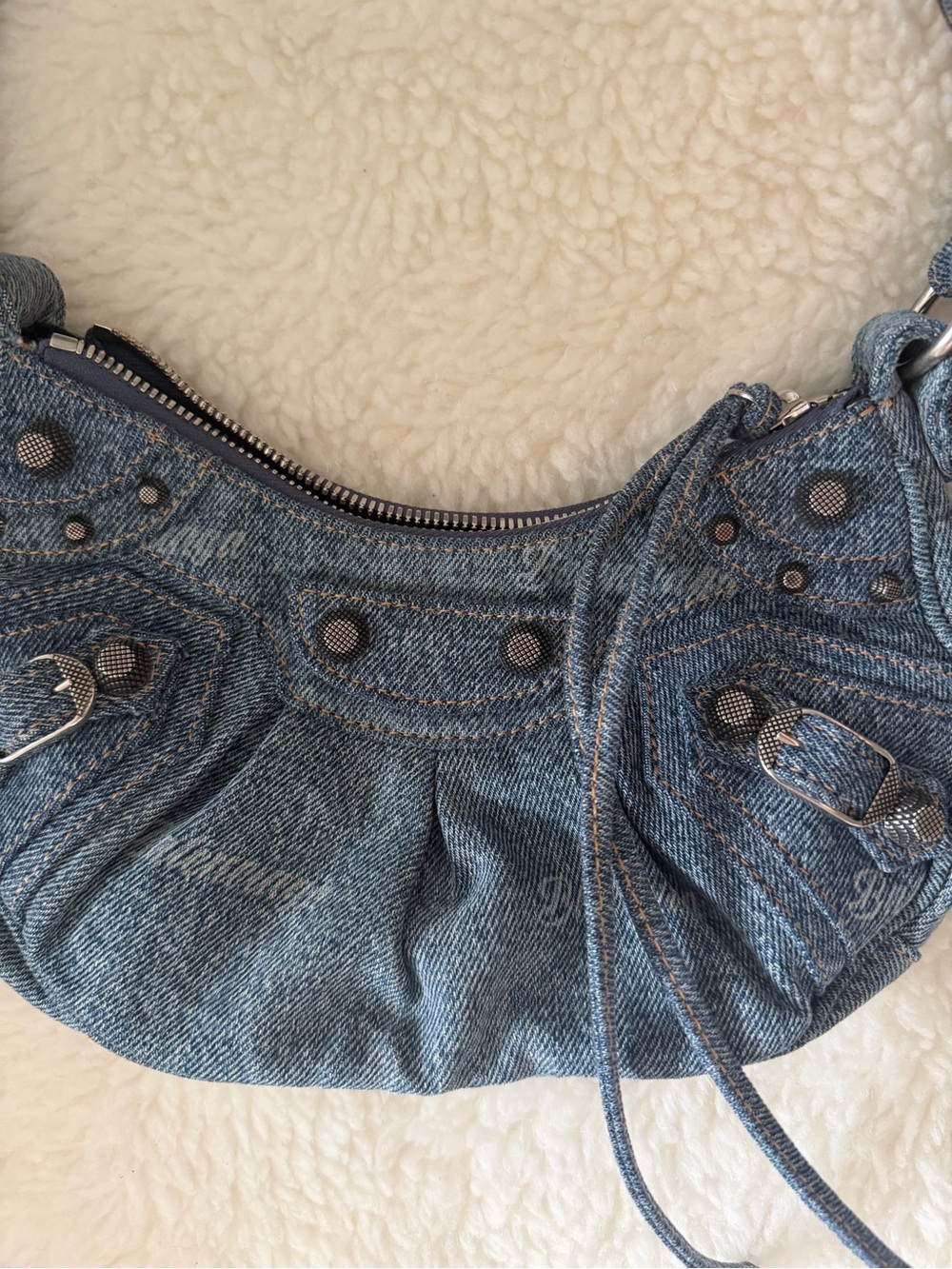 Small Balenciaga denim cagole bag - Picture 3 of 11